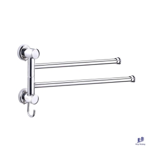 Móc áo 2 chia nắp tròn Inox 304 Tovashu S2T