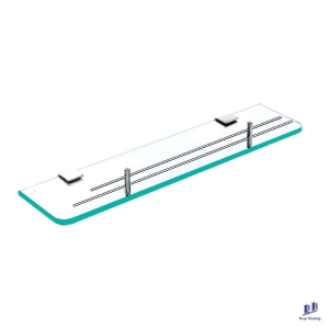 Kệ kiếng 2 rào trước pass vuông inox 304 Tovashu KT2