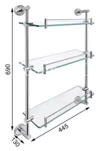 Kệ Kiếng 3 Tầng 304-T3 Tovashu
