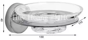 Kệ Xà Bông Kiếng Nắp Tròn 304-D2 Tovashu