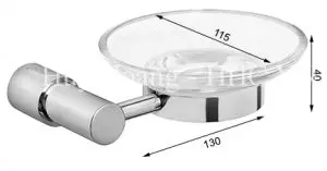 Kệ Xà Bông Kiếng Nắp Tròn Tovashu