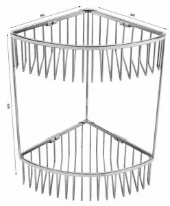 Kệ Lưới Góc 2 Tầng Tovashu