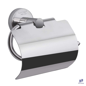 Lô giấy vệ sinh nắp tròn inox 304 Tovashu D3