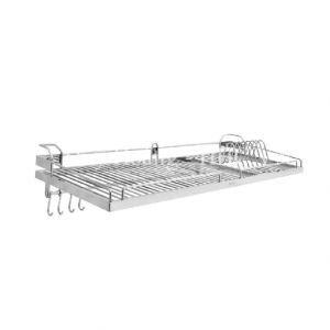 Kệ chén inox 1 tầng treo tường 700mm – S1L7 BLIRO