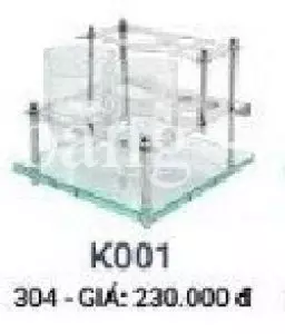 Kệ Bàn chải đánh răng K001 Inox Hùng Vương