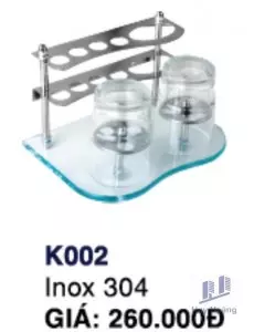 Kệ Bàn chải đánh răng K002 Inox Hùng Vương