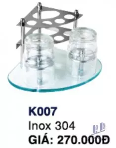 Kệ Bàn chải đánh răng K007 Inox Hùng Vương