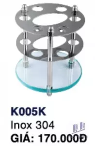 Kệ Bàn chải đánh răng K005K Inox Hùng Vương