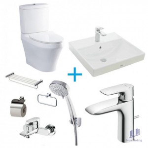 Combo TOTO 01 Bộ CS945DNT8 + LT710CSR + TLG04301V + TBG04302V + DGH108ZR + YS408N3V