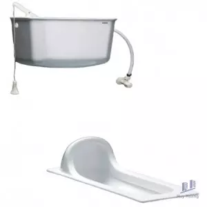 Bồn Cầu Xổm CAESAR CS1280 Thùng T1110 Treo Tường