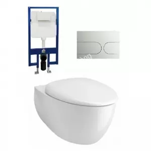 Bồn Cầu TOTO CW812RA/TC600VS/WH172A/MB175M#SS Treo Tường