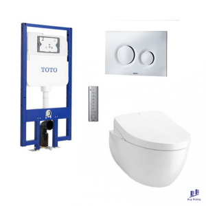 Bồn Cầu TOTO CW812REA/TCF4911EZ/WH172AAT/TCA464 Treo Tường