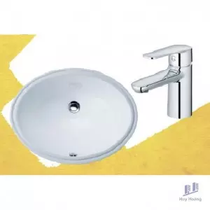 Combo Caesar Lavabo Và Vòi Nóng Lạnh L5113+B380CU