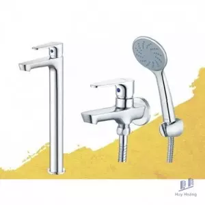 Combo Caesar B061CU + S063C Vòi Lavabo Và Sen tắm Lạnh