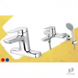 Combo Caesar B202CU + S203C Vòi Chậu Sen Tắm Nóng Lạnh