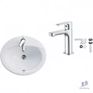 Combo Caesar Lavabo Và Vòi Lạnh L5018 + B060C