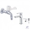 combo-voi-lavabo-va-voi-gan-tuong-caesar-b060cu-wp027c - ảnh nhỏ  1