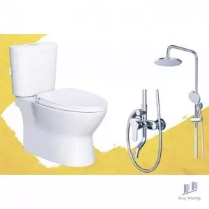 Combo Sen Vòi Nóng Lạnh Bồn Cầu Caesar S578C + CD1320