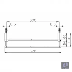 Thanh Treo Khăn Đôi Cotto CT882(HM)