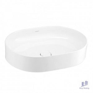 Chậu Lavabo COTTO C00343 MWH Đặt Bàn Màu Trắng Mờ