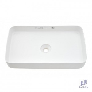 Chậu Rửa Lavabo Viglacera CM01 (CM1) Đặt Bàn Chữ Nhật