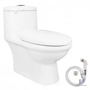 Bồn Cầu Viglacera BL5 Nắp Êm V37 + Vòi Xịt VG826