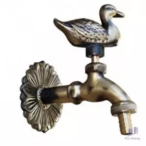 Vòi Nước Lạnh Kanly GCT02 Gắn Tường Bằng Đồng Cổ Điển