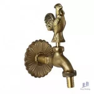 Vòi Nước Lạnh Kanly GCT02C Gắn Tường Bằng Đồng Hình Con Gà