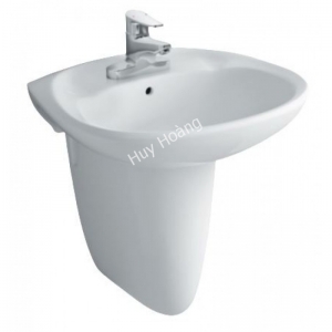 Lavabo Treo Tường Inax L-284V/L-284VC (L284V+L284VC) Chân Ngắn