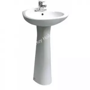 Lavabo Treo Tường Inax L-284V/L-284VD Kèm Chân Dài