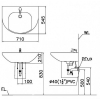 chau-lavabo-caesar-lf2270/pf2470-chan-ngan-treo-tuong - ảnh nhỏ 3