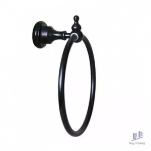 Vòng Treo Khăn Kanly GCK02B Bằng Đồng Màu Đen