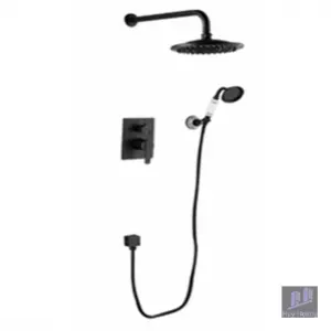 Vòi Sen Kanly GCS75B Nóng Lạnh Âm Tường Đồng Thau Màu Đen Cổ Điển