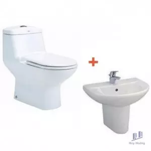 Combo Cotto 5 Trọn Bộ Bồn Cầu Và Lavabo C1111 + C014/C4201