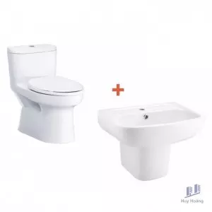 Combo Cotto 4 Trọn Bộ Bồn Cầu Và Lavabo C1015 + C0141/C4241