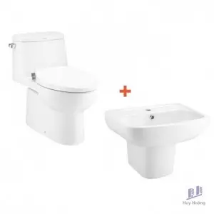 Combo Cotto 3 Trọn Bộ Bồn Cầu Và Lavabo C1142 + C0141/C4241