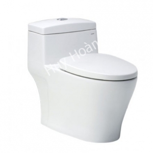 Bồn Cầu CAESAR C1356 (CD1356) 1 Khối Nắp Êm