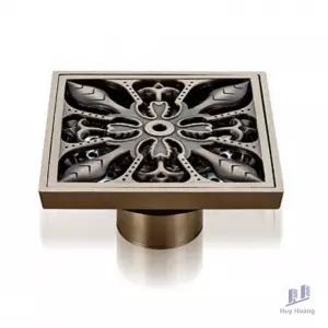 Phễu Thoát Sàn Hoa Văn Kanly GCP07 Bằng Đồng