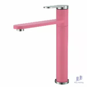 Vòi Lavabo Kanly KLA10 Nóng Lạnh Bằng Đồng Màu Hồng