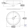 chau-lavabo-american-standard-wp-0639-dat-ban-concept-tron-450mm - ảnh nhỏ 2