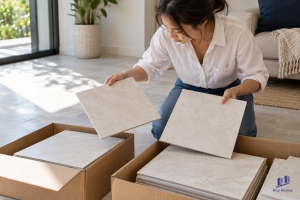 Mua thêm gạch cùng mẫu: kiểm tra lô màu trước khi sửa một khu vực nhỏ