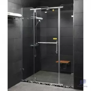 Phòng Tắm Kính Fendi FDP-1X3 Phẳng Chrome 1.3 Mét